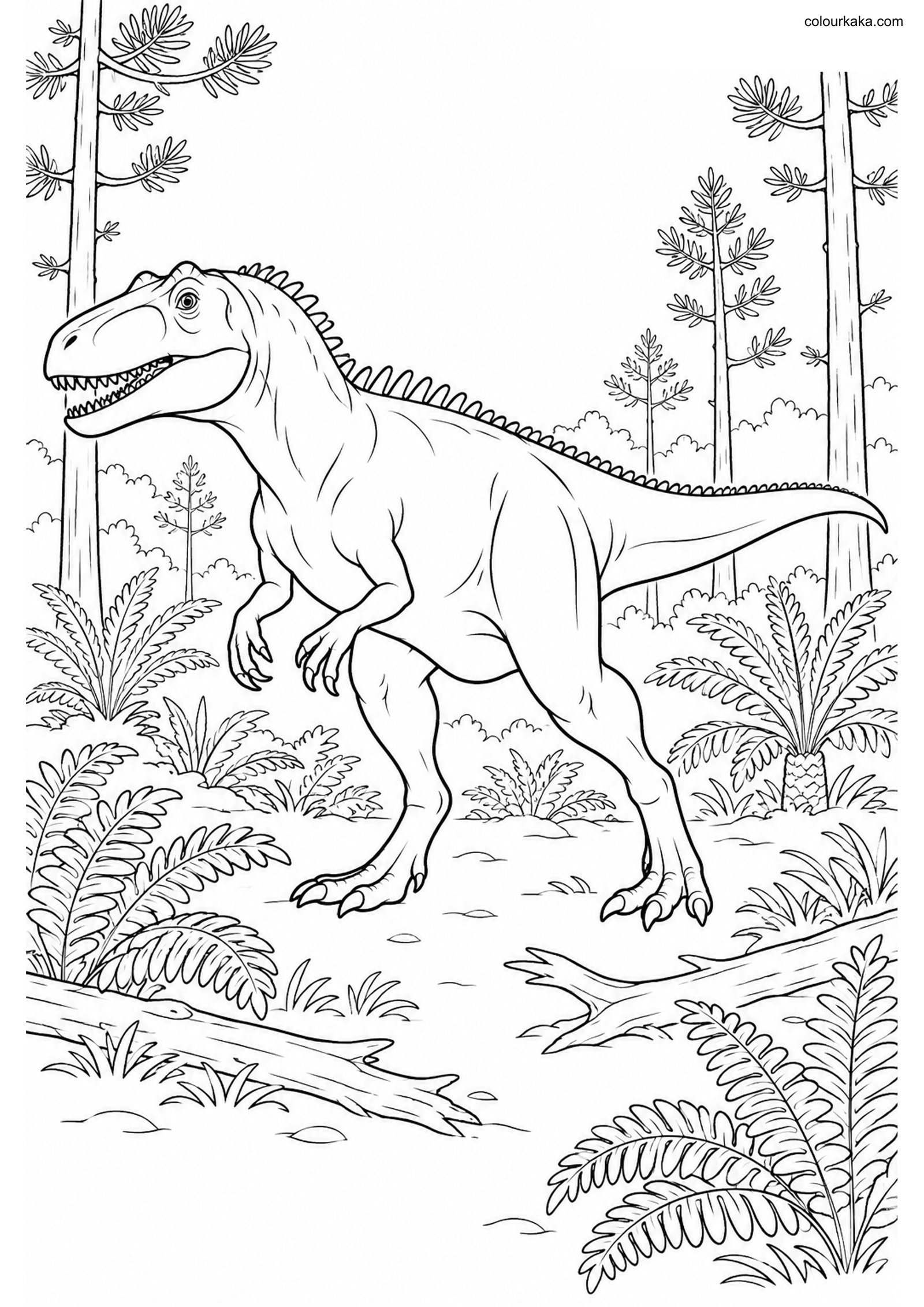 Metriacanthosaurus Colouring colouring page preview