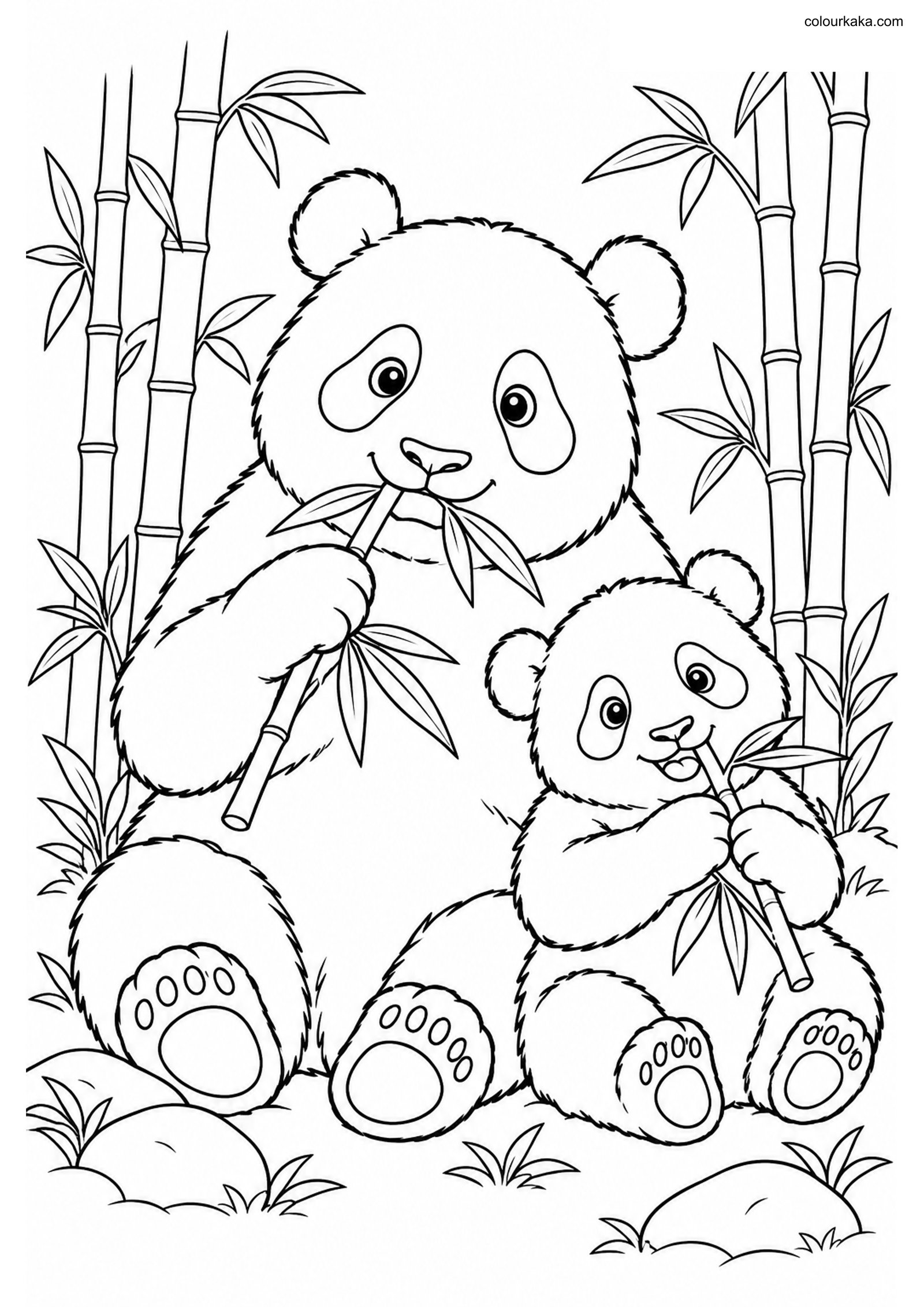 Panda Cub Colouring colouring page preview