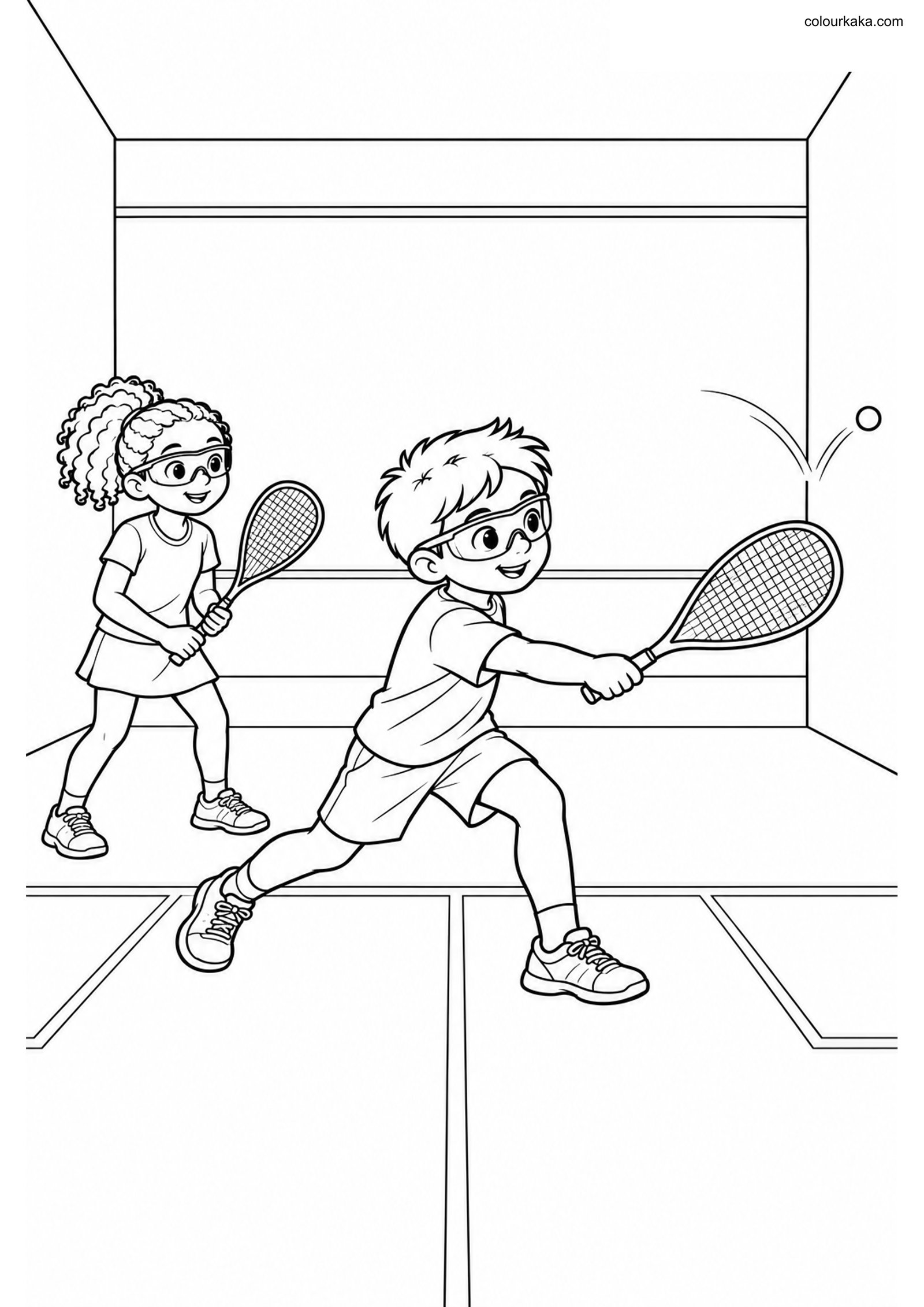Squash Colouring Page colouring page preview
