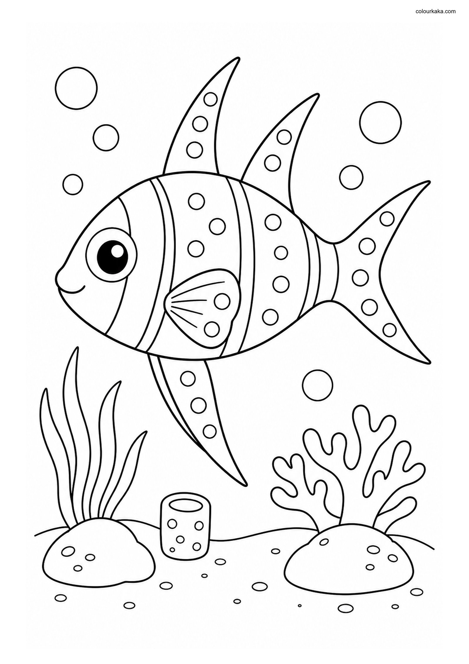 Banggai Cardinalfish Colouring colouring page preview