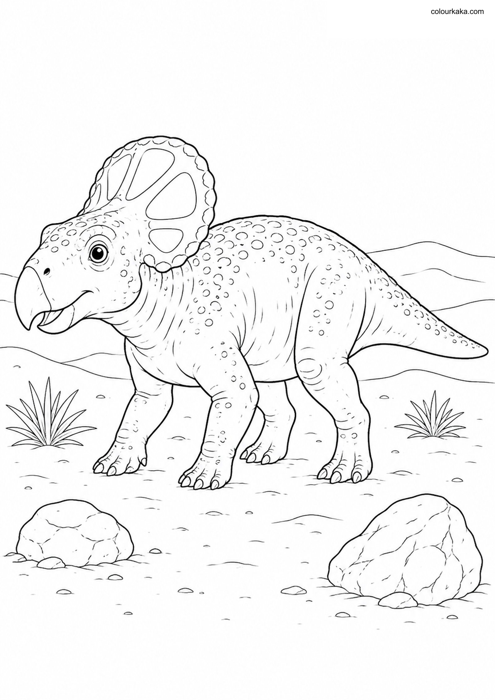 Protoceratops Colouring Page colouring page preview