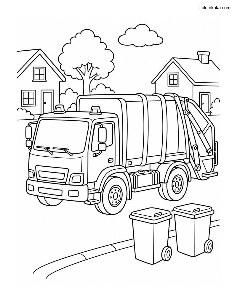 Garbage Truck Recycling Page thumbnail