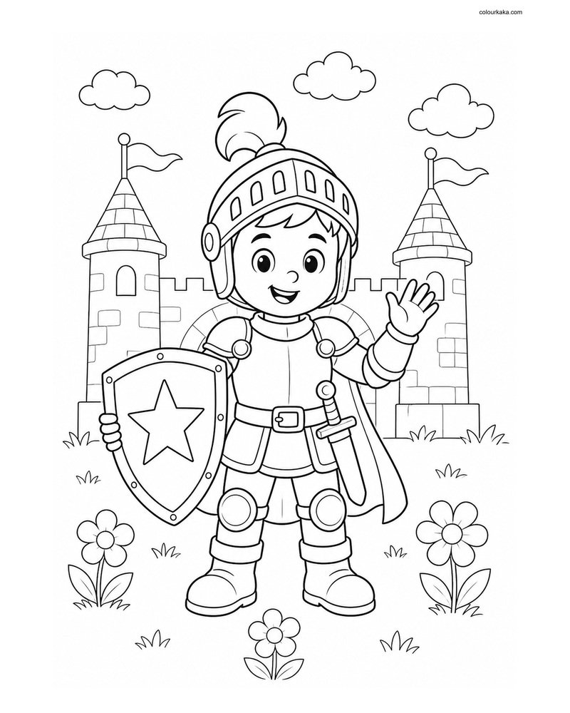 Brave Knight Colouring Adventure thumbnail