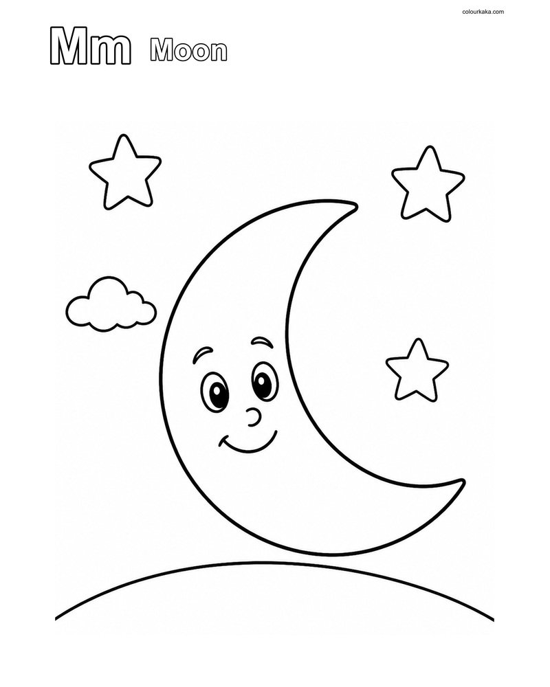 Mm Moon ABC Practice Page thumbnail