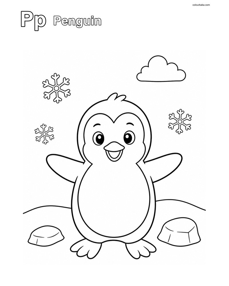 Pp Penguin Phonics Colouring thumbnail