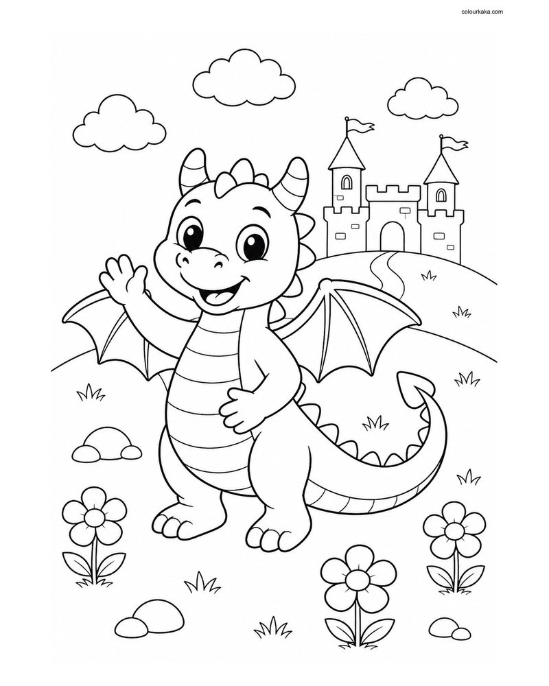 Friendly Dragon Colouring Quest thumbnail
