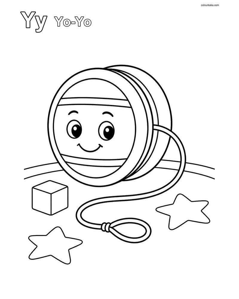 Yy Yo-Yo Phonics Colouring thumbnail