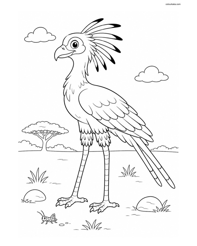 Cute Secretary Bird thumbnail