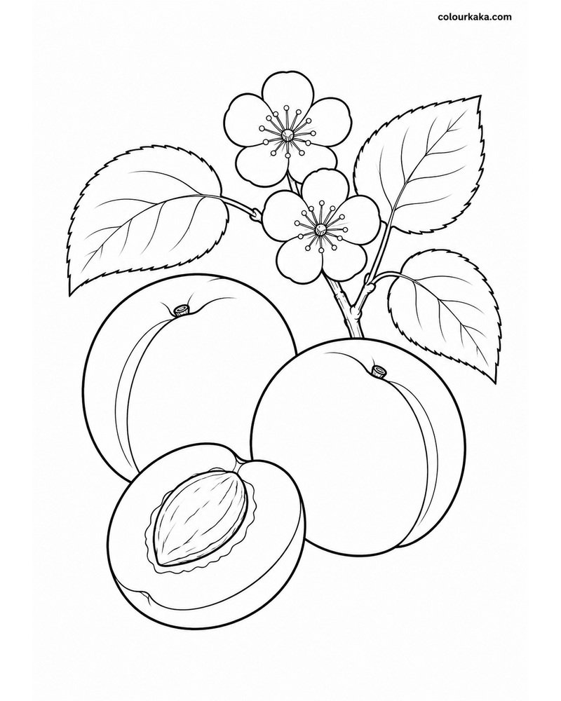 Apricot Harvest Colouring thumbnail