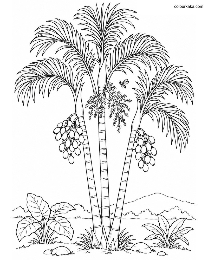 Areca Palm Fruit Colouring thumbnail