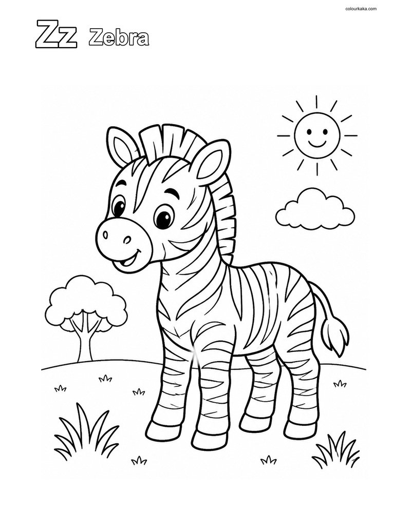 Zz Zebra ABC Practice Page thumbnail