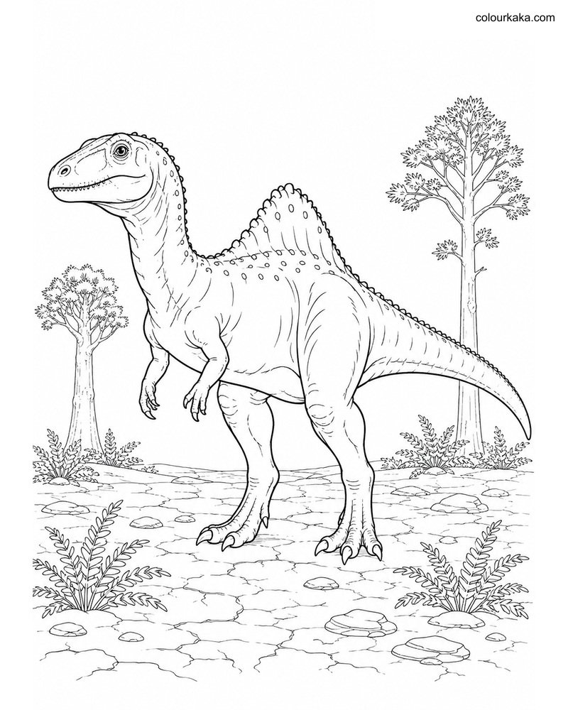 Concavenator Colouring Page thumbnail