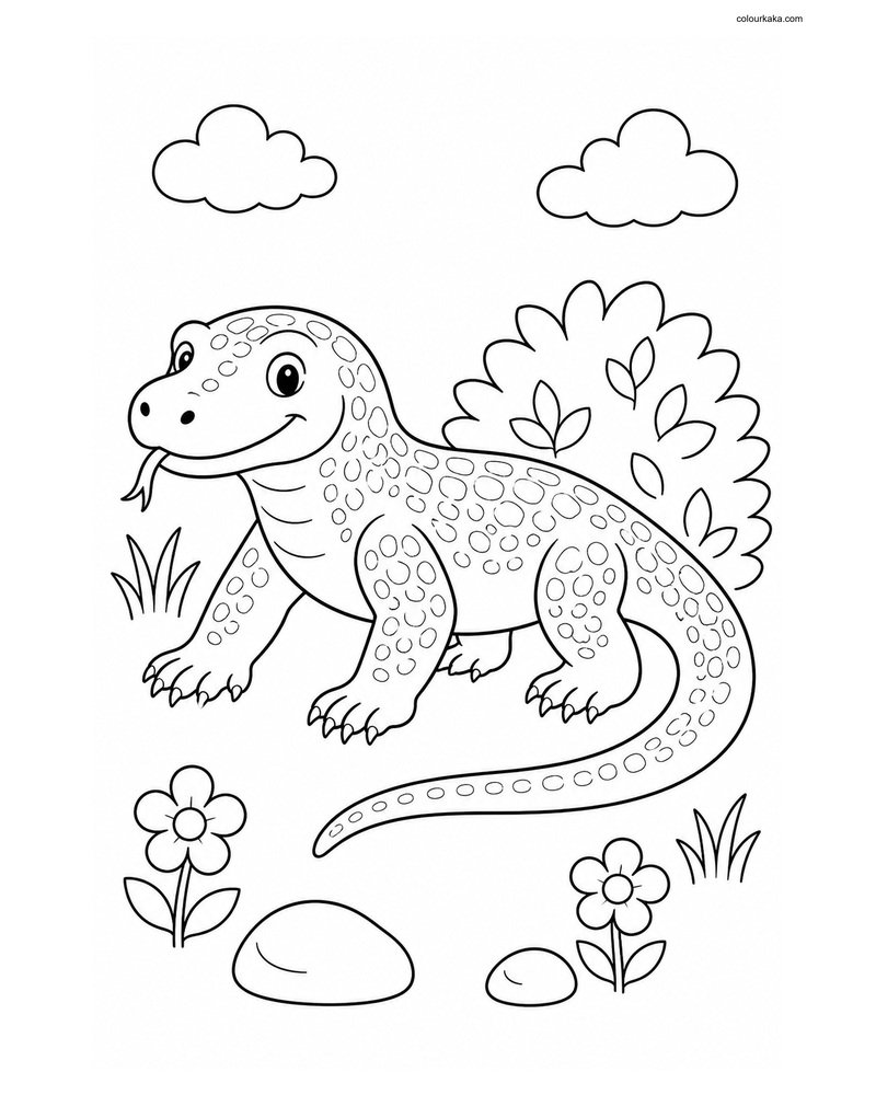 Cute Komodo Dragon thumbnail