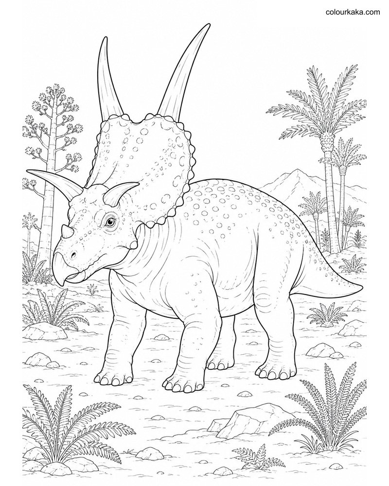 Diabloceratops Colouring Page thumbnail