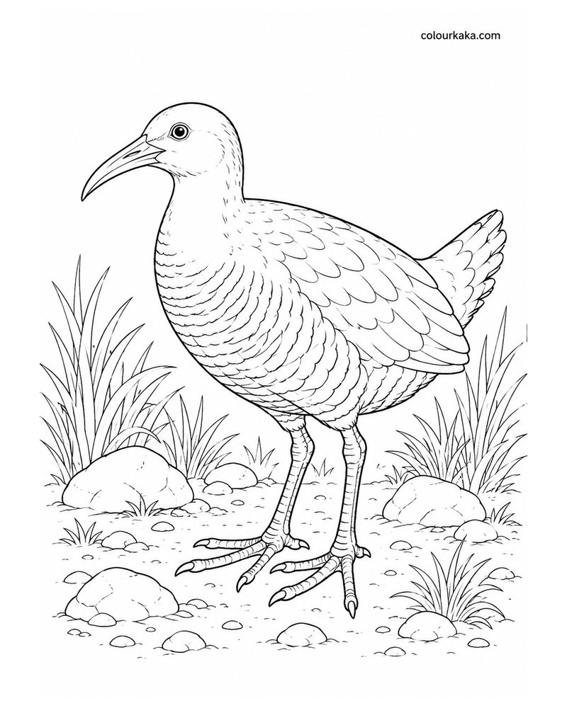 Dieffenbach’s Rail Colouring Page thumbnail