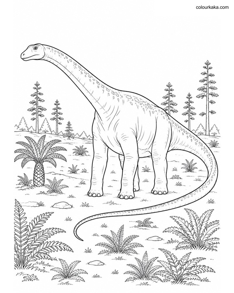 Diplodocus Colouring Page thumbnail