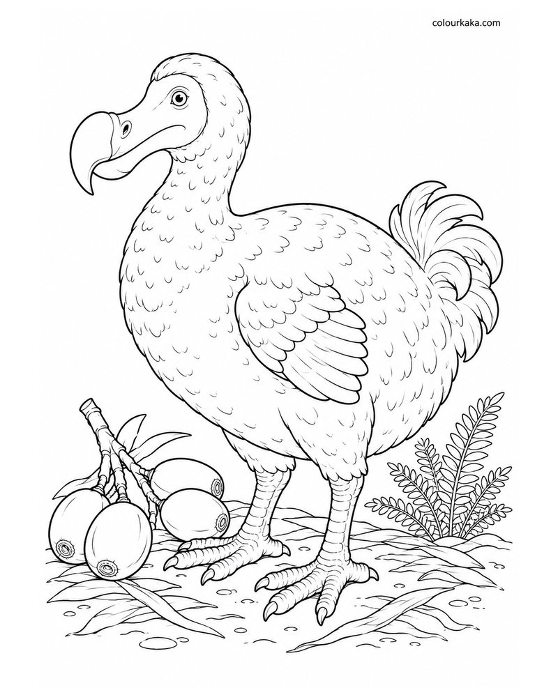 Dodo Colouring Page thumbnail