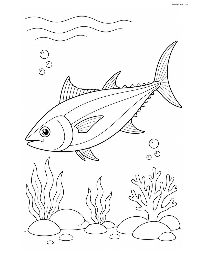 Tuna Ocean Colouring Challenge thumbnail