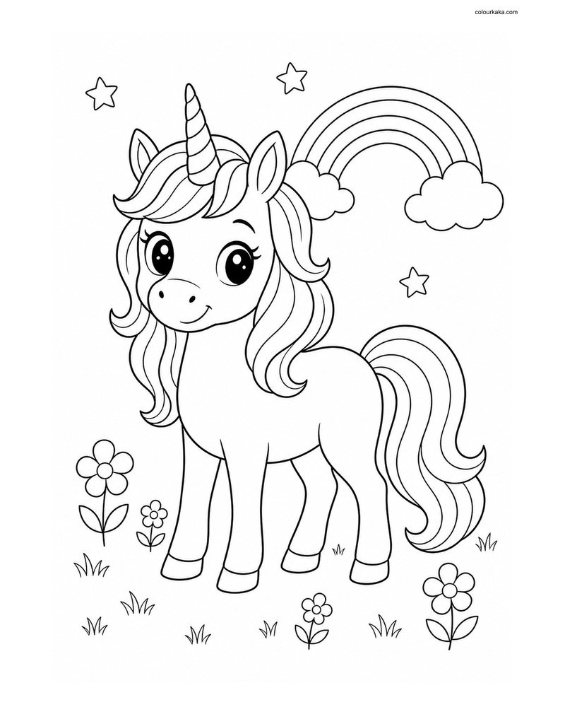Unicorn Rainbow Colouring Fun thumbnail