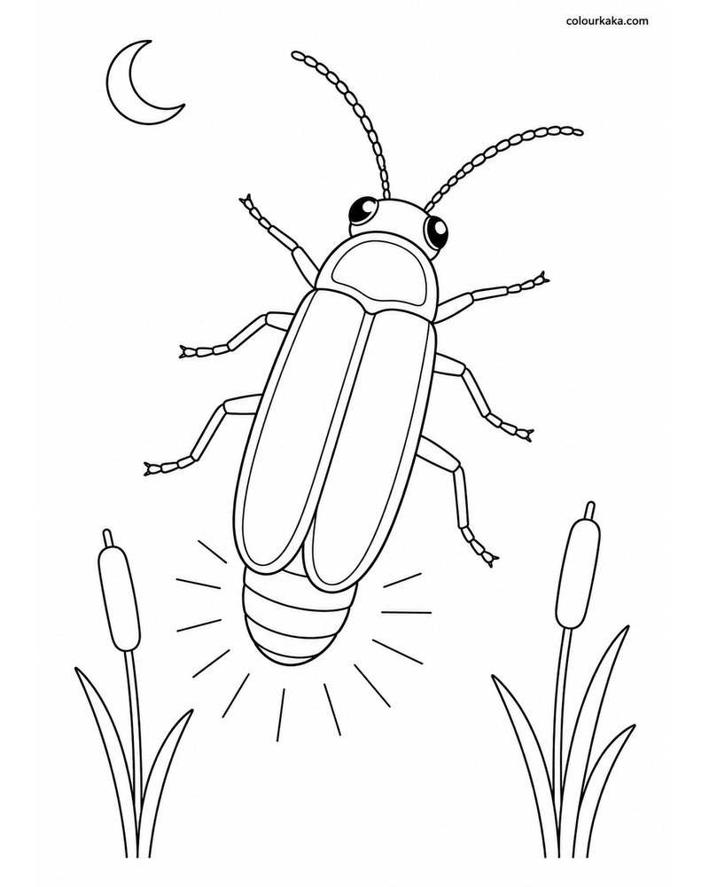 Firefly Glow Colouring Sheet thumbnail