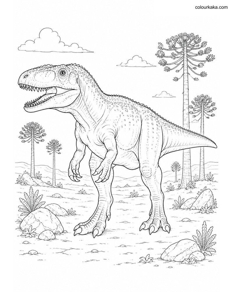 Giganotosaurus Colouring Page thumbnail