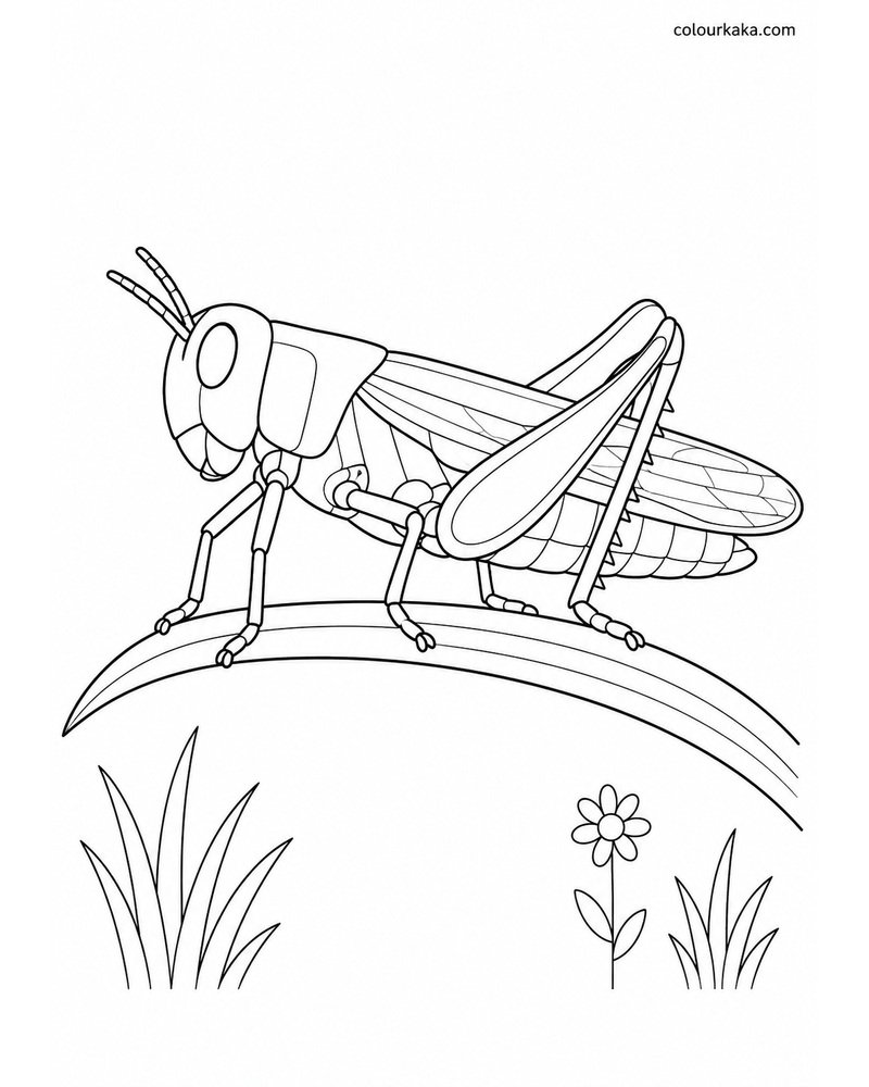 Grasshopper Meadow Colouring thumbnail