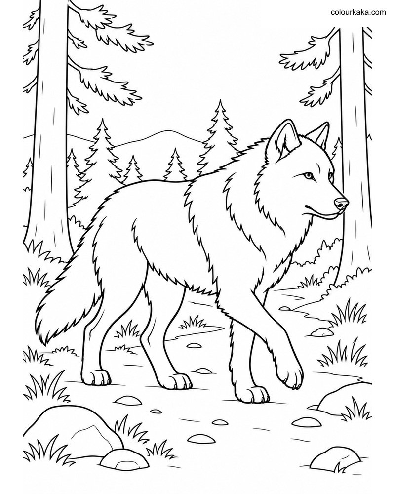Gray Wolf Pine Forest Walk thumbnail