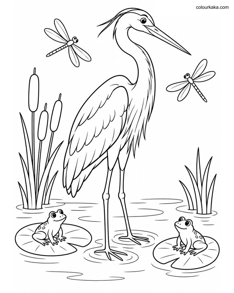 Heron Frogs and Dragonflies thumbnail