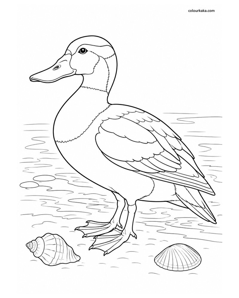 Labrador Duck Colouring Page thumbnail